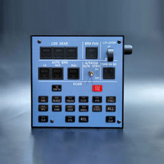 Rowsfire A103 V3.0 A320/A310/A350/XECAM HOME COCKPIT Landing Gear Indicator Integrated Panel for MSFS 2020/2024 - Compatible with Fenix, FBW & ini