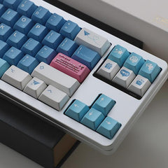 “Sea Mist Romantic Letter” Original-Profile Zinc Alloy Enter Keycap for Mechanical Keyboards