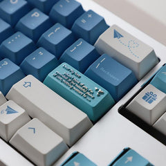 “Sea Mist Romantic Letter” Original-Profile Zinc Alloy Enter Keycap for Mechanical Keyboards