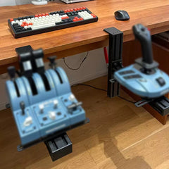 Universal Flight Simulator Joystick and Throttle Desk Mount