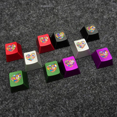 Vibrant Glass Heart Original R4 Profile 220-Grit Anodizing Aluminum Alloy Keycaps for ESC Row