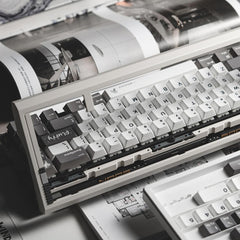 WhirlWind Dye-Sub Original Magnetic Keycaps (White+Deep Grey)