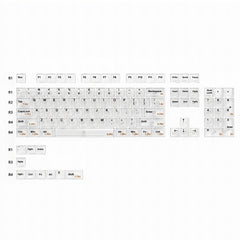 Crystal Texture Ceramic Keycaps, OEM Profile 76/114 keys for Mechanical Keyboard