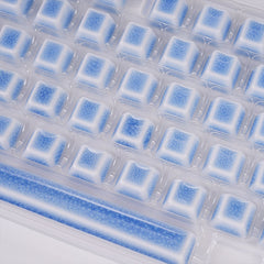 Crackle Ceramic Keycaps Set, OEM Profile 76/114 Keys for Mechanical Keyboard