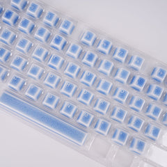 Crackle Ceramic Keycaps Set, OEM Profile 76/114 Keys for Mechanical Keyboard
