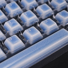 Crackle Ceramic Keycaps Set, OEM Profile 76/114 Keys for Mechanical Keyboard