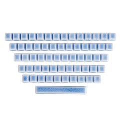 Crackle Ceramic Keycaps Set, OEM Profile 76/114 Keys for Mechanical Keyboard
