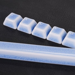 Crackle Ceramic Keycaps Set, OEM Profile 76/114 Keys for Mechanical Keyboard