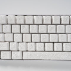 Crystal Texture Ceramic Keycaps, OEM Profile 76/114 keys for Mechanical Keyboard