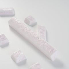 Crystal Texture Ceramic Keycaps, OEM Profile 76/114 keys for Mechanical Keyboard