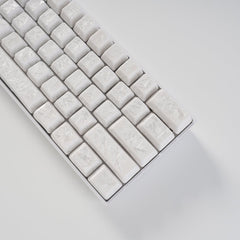 Crystal Texture Ceramic Keycaps, OEM Profile 76/114 keys for Mechanical Keyboard