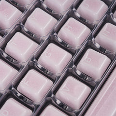 Crackle Ceramic Keycaps Set, OEM Profile 76/114 Keys for Mechanical Keyboard