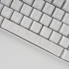 Crystal Texture Ceramic Keycaps, OEM Profile 76/114 keys for Mechanical Keyboard