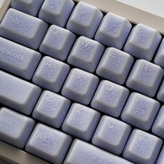 Crackle Ceramic Keycaps Set, OEM Profile 76/114 Keys for Mechanical Keyboard