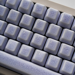 Crackle Ceramic Keycaps Set, OEM Profile 76/114 Keys for Mechanical Keyboard
