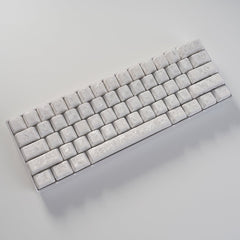 Crystal Texture Ceramic Keycaps, OEM Profile 76/114 keys for Mechanical Keyboard