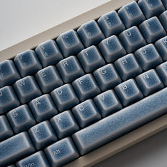 Crackle Ceramic Keycaps Set, OEM Profile 76/114 Keys for Mechanical Keyboard