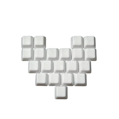 Heart-shaped Crackle Ceramic Keycap Set