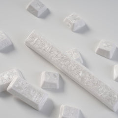 Crystal Texture Ceramic Keycaps, OEM Profile 76/114 keys for Mechanical Keyboard