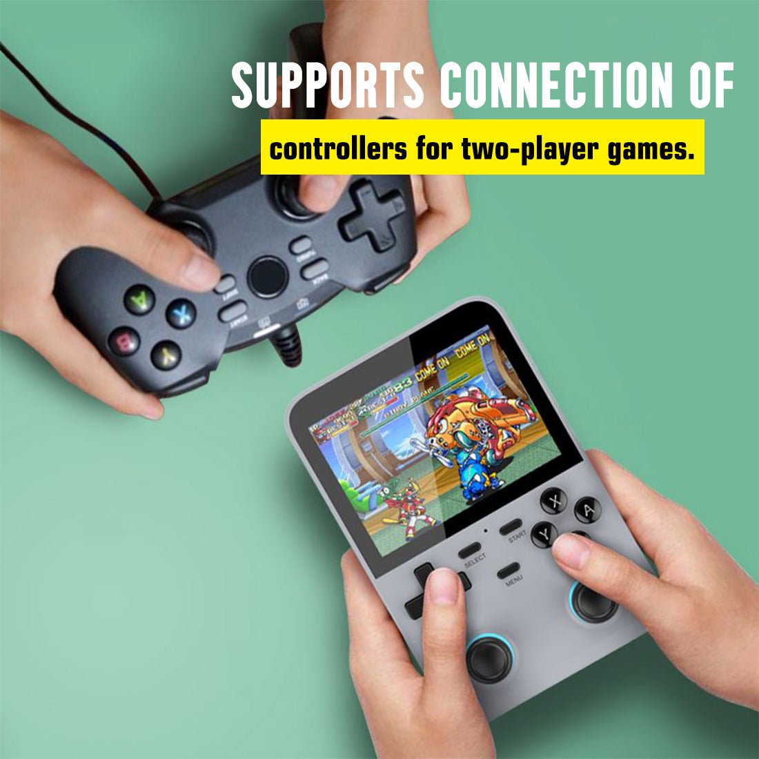 D007 3.5-Inch HD Screen Handheld Retro Arcade Game Console-LITNXT