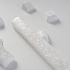 Crystal Texture Ceramic Keycaps, OEM Profile 76/114 keys for Mechanical Keyboard