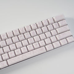 Crystal Texture Ceramic Keycaps, OEM Profile 76/114 keys for Mechanical Keyboard