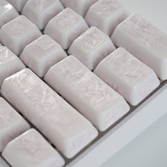 Crystal Texture Ceramic Keycaps, OEM Profile 76/114 keys for Mechanical Keyboard