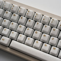 Crackle Ceramic Keycaps Set, OEM Profile 76/114 Keys for Mechanical Keyboard