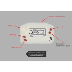 1.3-Inch 600mAh Mini Handheld Game Console Compatible with Arduboy