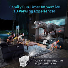 1080P 2-in-1 Projector Game Console