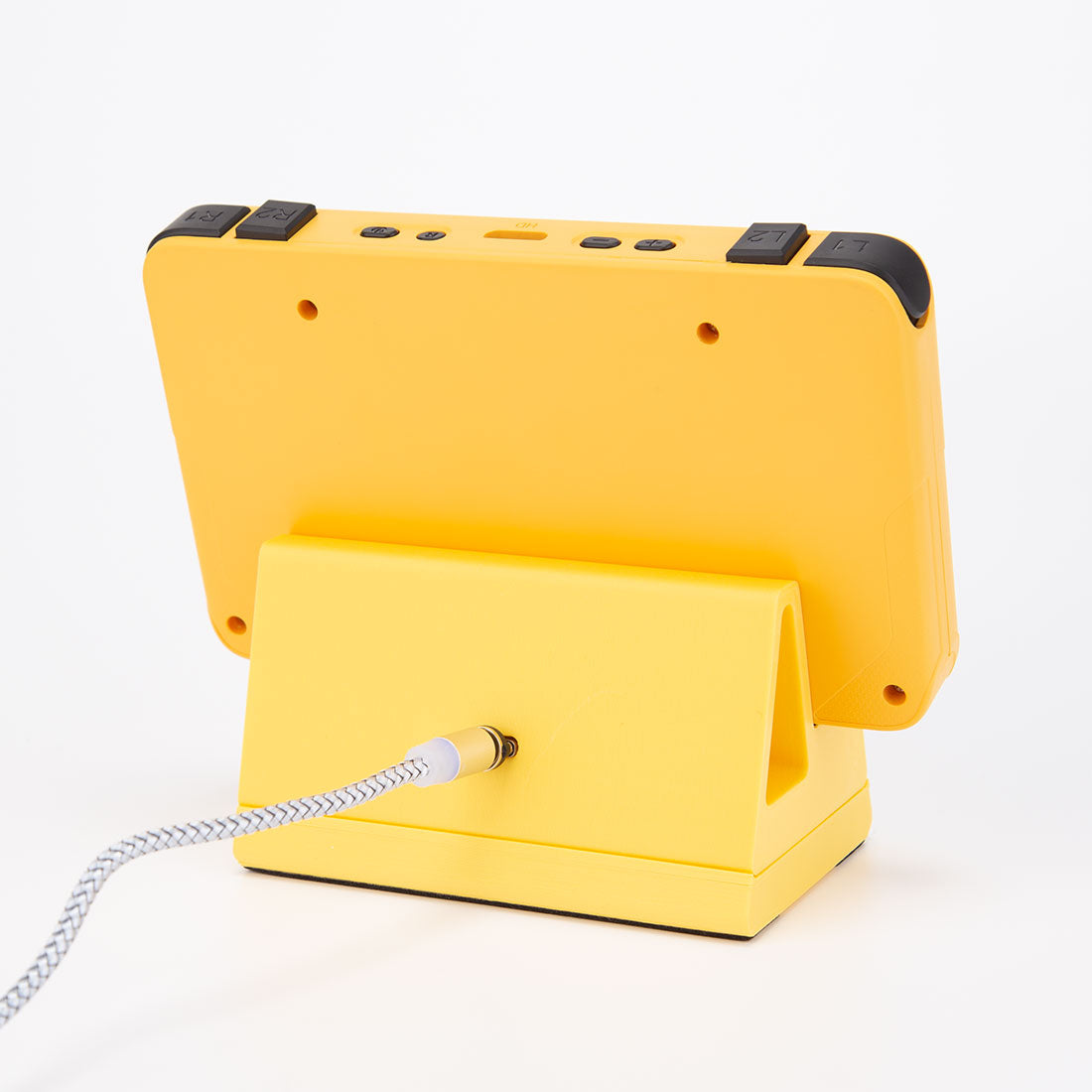 litnxt-3D-printed-magnetic-charging-base-for-rgb30-game-console-yellow-5