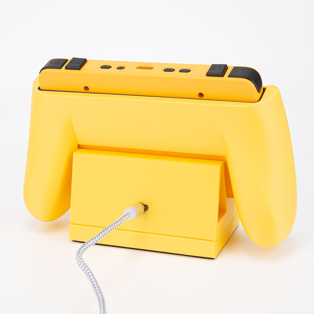 litnxt-3D-printed-magnetic-charging-base-for-rgb30-game-console-yellow-6
