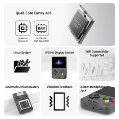 A10MINI 2.8-inch / A10MINI V4 3-Inch Retro Vertical Handheld Console with WiFi Wireless Connectivity
