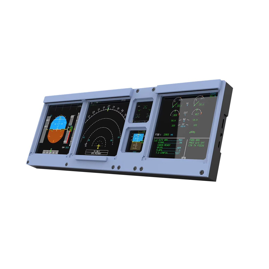 D106 A32X/A35X/A38X PFD-ND-ECAM-E/WD 4-in-1-Display for MSFS 2020/2024 - Compatible with Fenix, PMBG, FBW & NEOV2 - Windows Home Cockpit Panel(Pre-sale: 15 days)