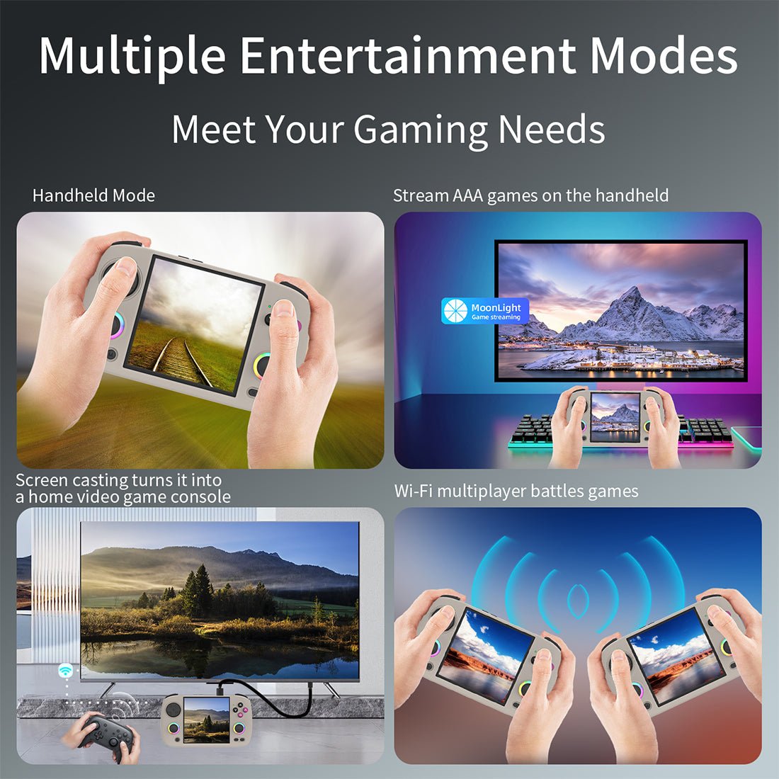 Anbernic RG CubeXX 3.95-inch IPS Screen Handheld Game Console - LITNXT ...