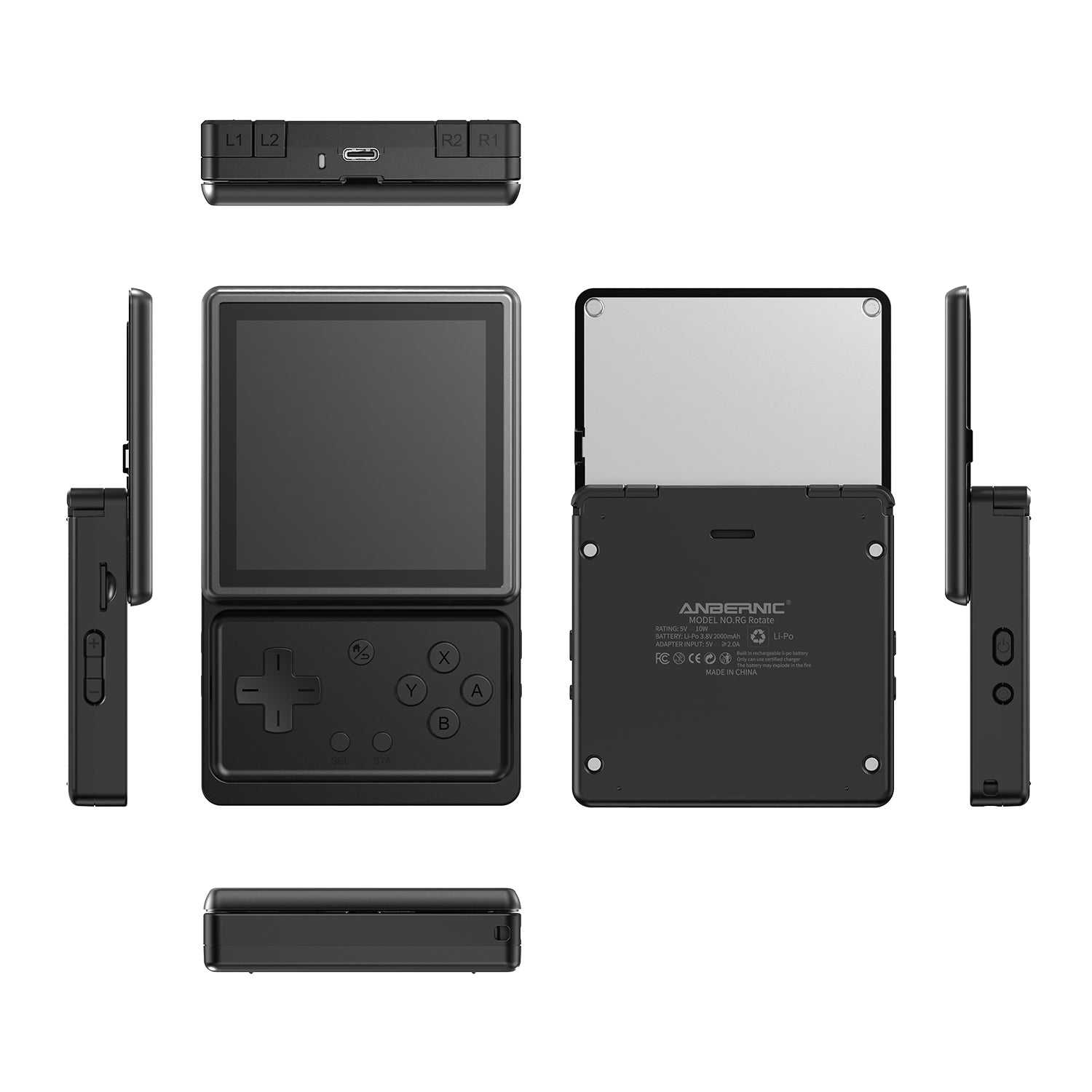 Anbernic RG Rotate Handheld Console with Rotating Touchscreen