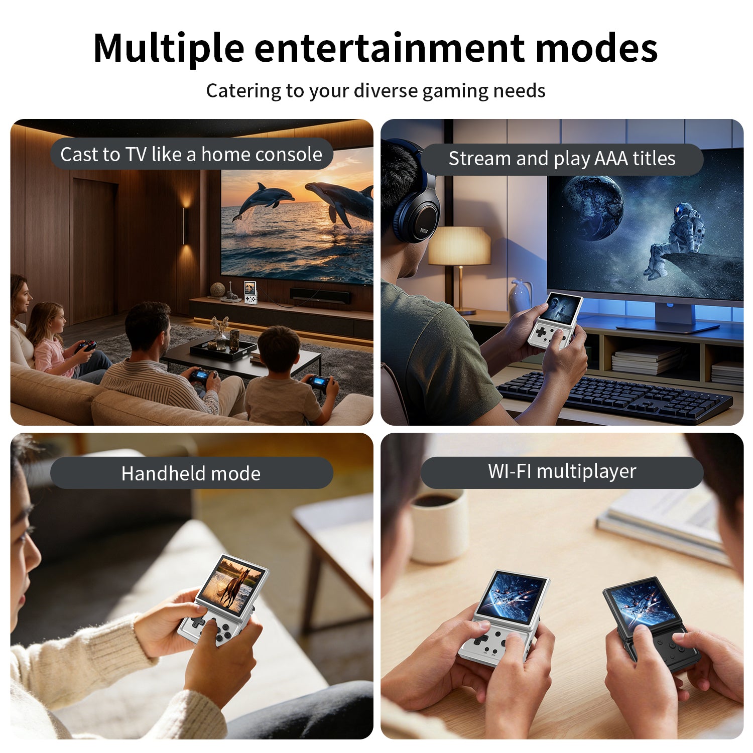 Anbernic RG Rotate Handheld Console with Rotating Touchscreen