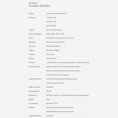 AYANEO Pocket AIR Mini Retro Handheld Game Console