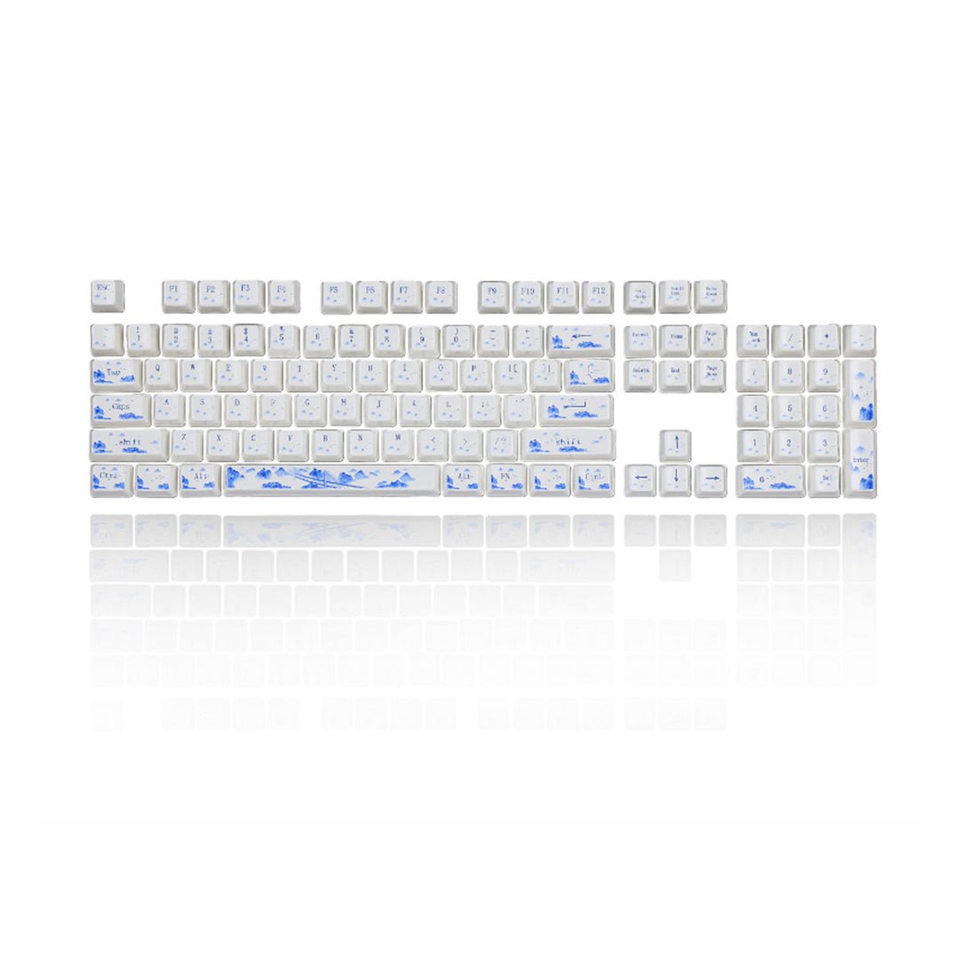 Ceramic Keycaps, 104 Key OEM Profile Keycap Set