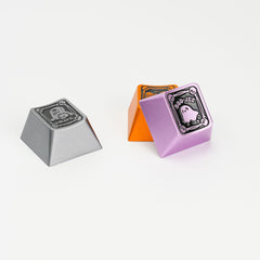 Christmas/Halloween Original-Profile 220-Grit Anodizing Aluminum Alloy Keycaps for R4-1U ESC Row (3PCS)