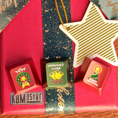 Christmas/Halloween Original-Profile 220-Grit Anodizing Aluminum Alloy Keycaps for R4-1U ESC Row (3PCS)