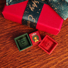 Christmas/Halloween Original-Profile 220-Grit Anodizing Aluminum Alloy Keycaps for R4-1U ESC Row (3PCS)