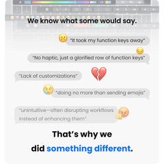 Customizable Touch Bar, Touch Screen Keyboard for Gaming, Streaming & Office