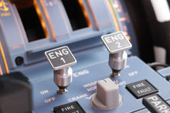 D107 A320 A310 A190 Motorized Throttle-Quadrant for Flight Sim - Backlit, Full Range Motion, Compatible with MSFS2020/2024, X-Plane, Fenix, FBW, toliss - Windows Home Cockpit Panel(Pre-sale: 1 month)