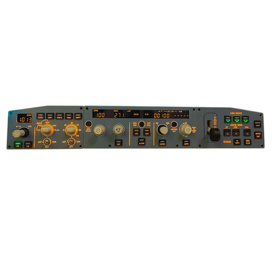 D108 All-in-One A32X Home Cockpit Panel - Integrated FCU+Left EFIS+ECAM/Gear/Auto-Brake Warnings for Windows MSFS2020, X-Plane 12 (Fenix, FBW, Toliss)Pre-sale: 15 days