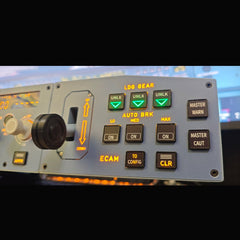 D108 All-in-One A32X Home Cockpit Panel - Integrated FCU+Left EFIS+ECAM/Gear/Auto-Brake Warnings for Windows MSFS2020, X-Plane 12 (Fenix, FBW, Toliss)Pre-sale: 15 days