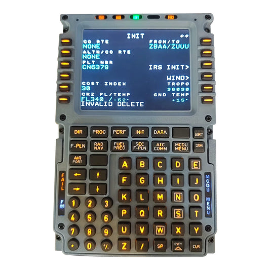 D110 A32X MCDU Home Cockpit Panel for Windows MSFS2020/2024, Compatible with Fenix, FBW, Toliss (Backlit Edition) Pre-sale: 1 month