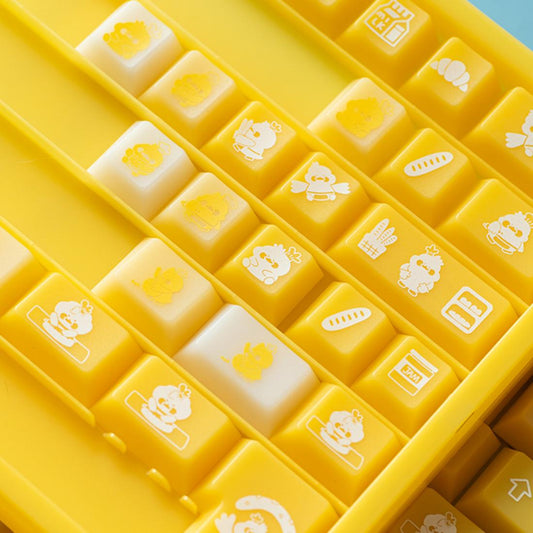 Duck Bread Original-Profile PC Translucent Keycap Set