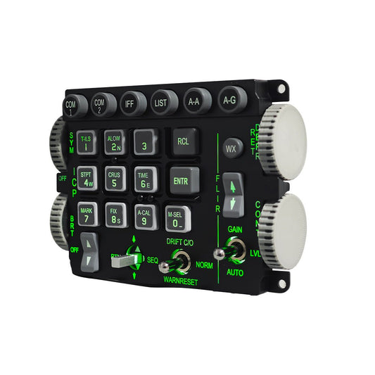 F-16C/D Blk50/52 UFC/ICP Control Panel, In-Game Binding Support, Compatible with DCS, MSFS, X-Plane