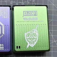 GKD Pixel 2 Metal Retro Handheld Game Console with Customized Laser-Engraved Pattern